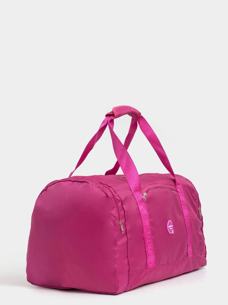Bolso  grande plegable para viaje fucsia Minimax