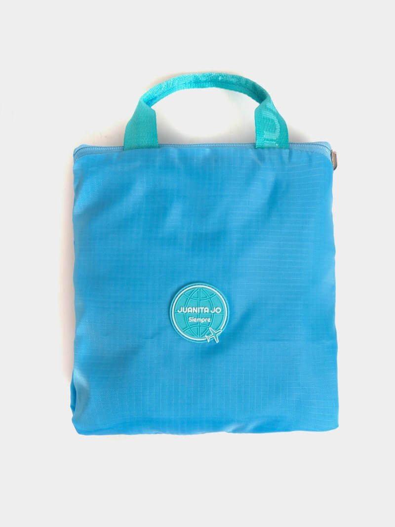 Bolso  grande plegable para viaje turquesa Minimax