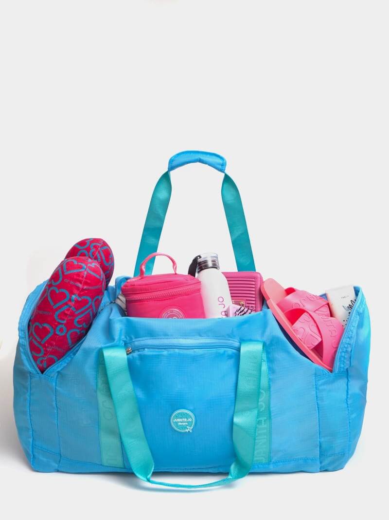 Bolso  grande plegable para viaje turquesa Minimax