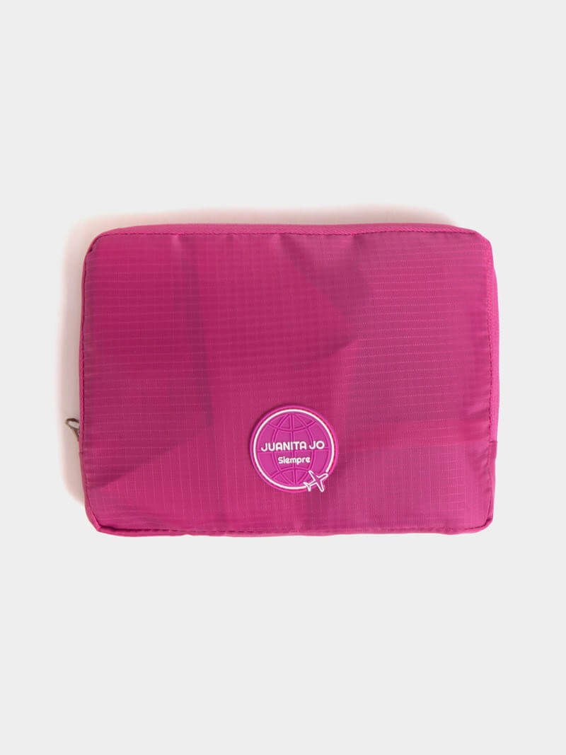 Bolso mediano plegable para viaje fucsia Minimax