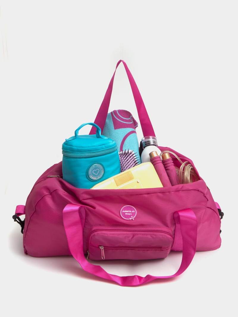 Bolso mediano plegable para viaje fucsia Minimax