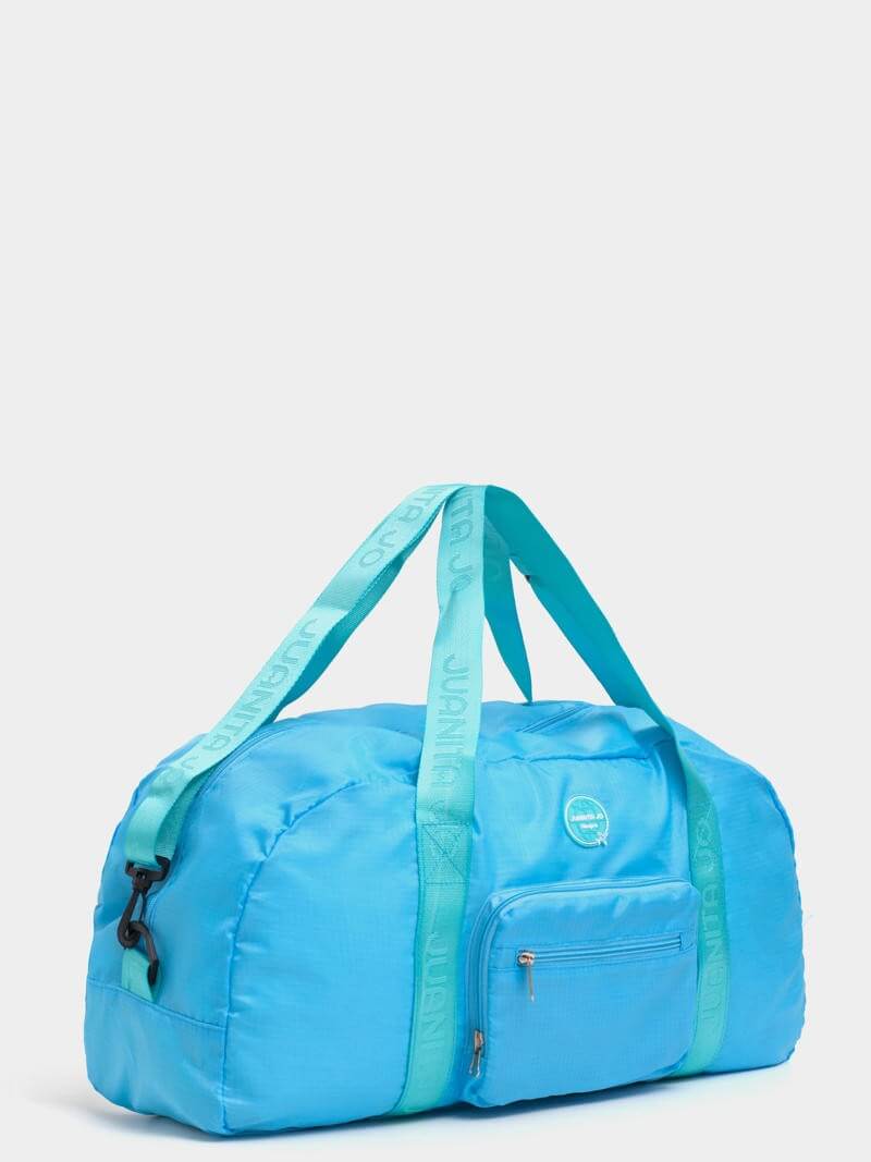 Bolso mediano  plegable para viaje turquesa Minimax