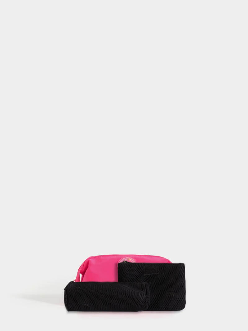 Neceser 3 en 1 fucsia