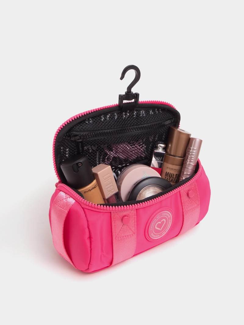 Neceser de viaje para colgar fucsia