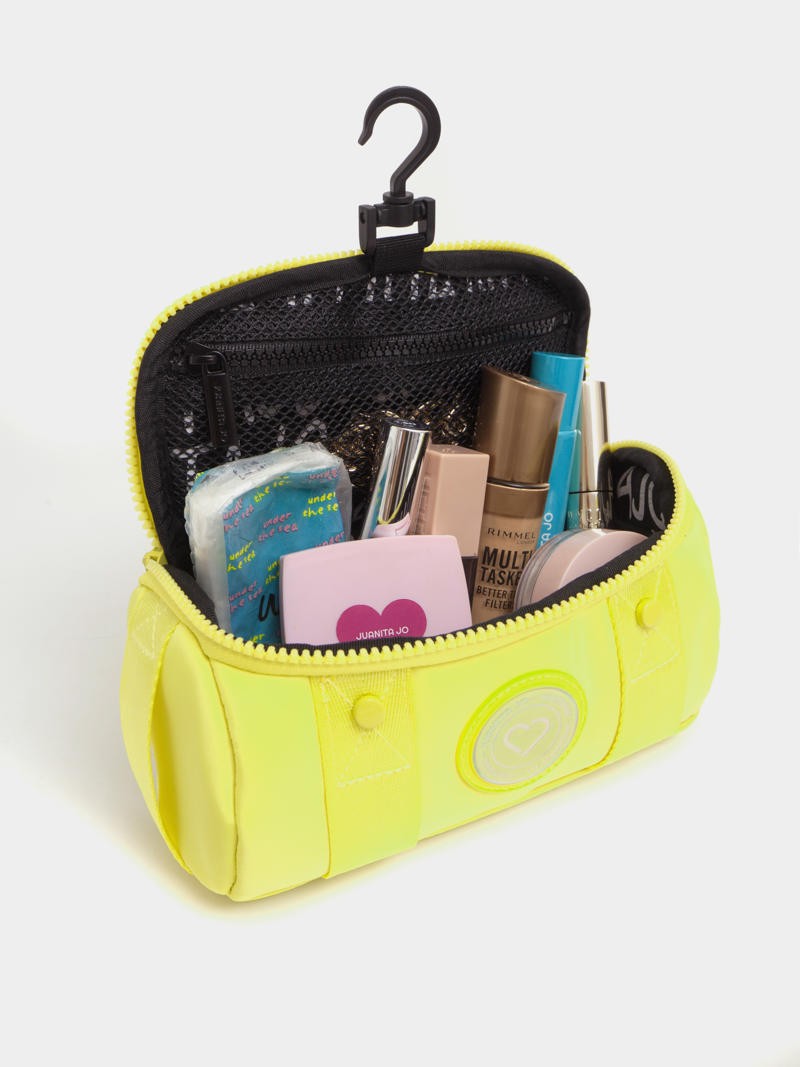 Neceser de viaje para colgar amarillo
