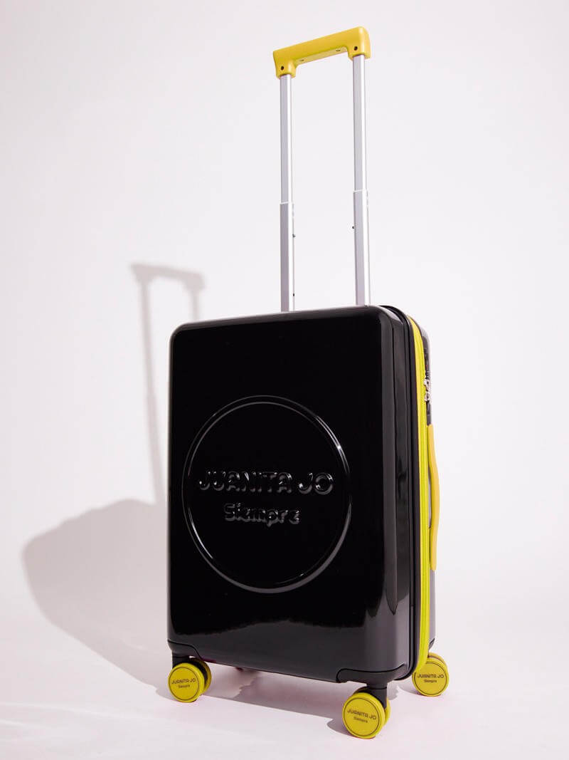 Valija Carry on de 15 Kilos negro y amarillo