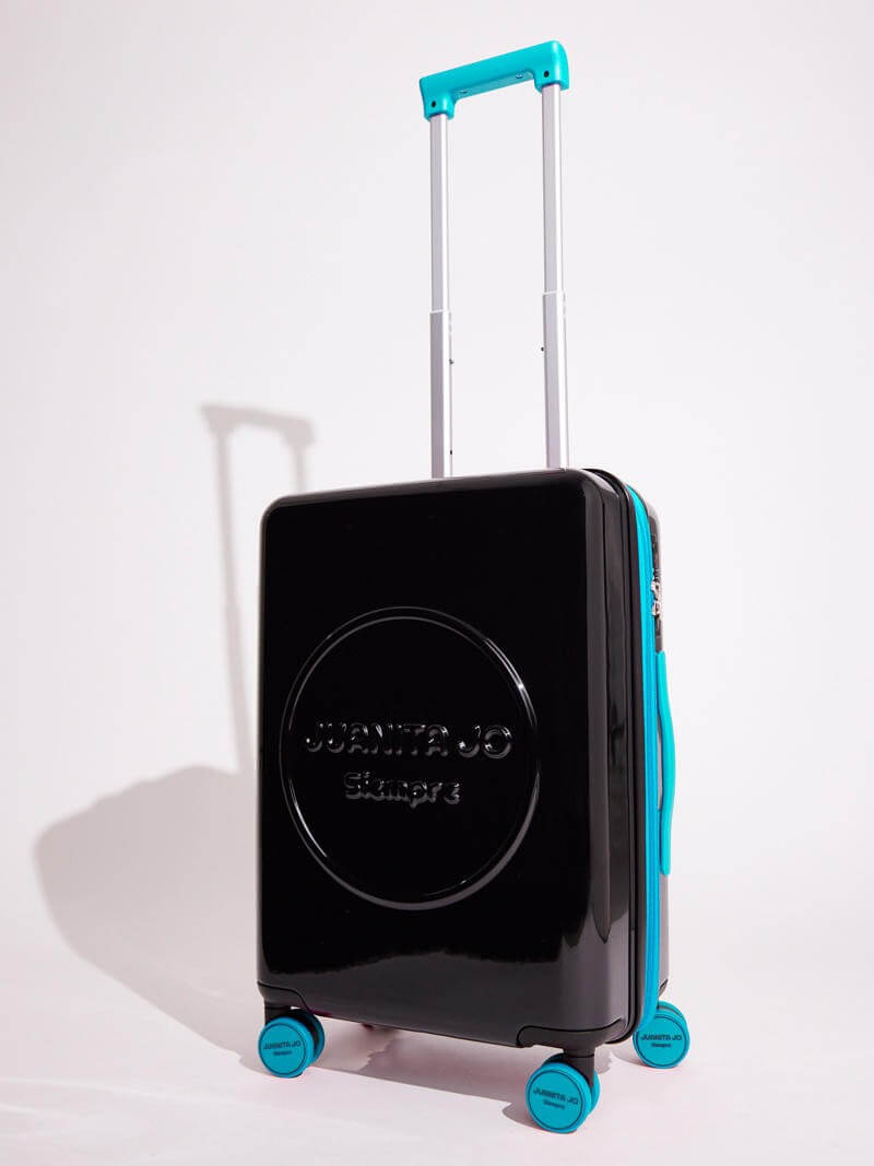 Valija Carry on de 15 Kilos negro y turquesa