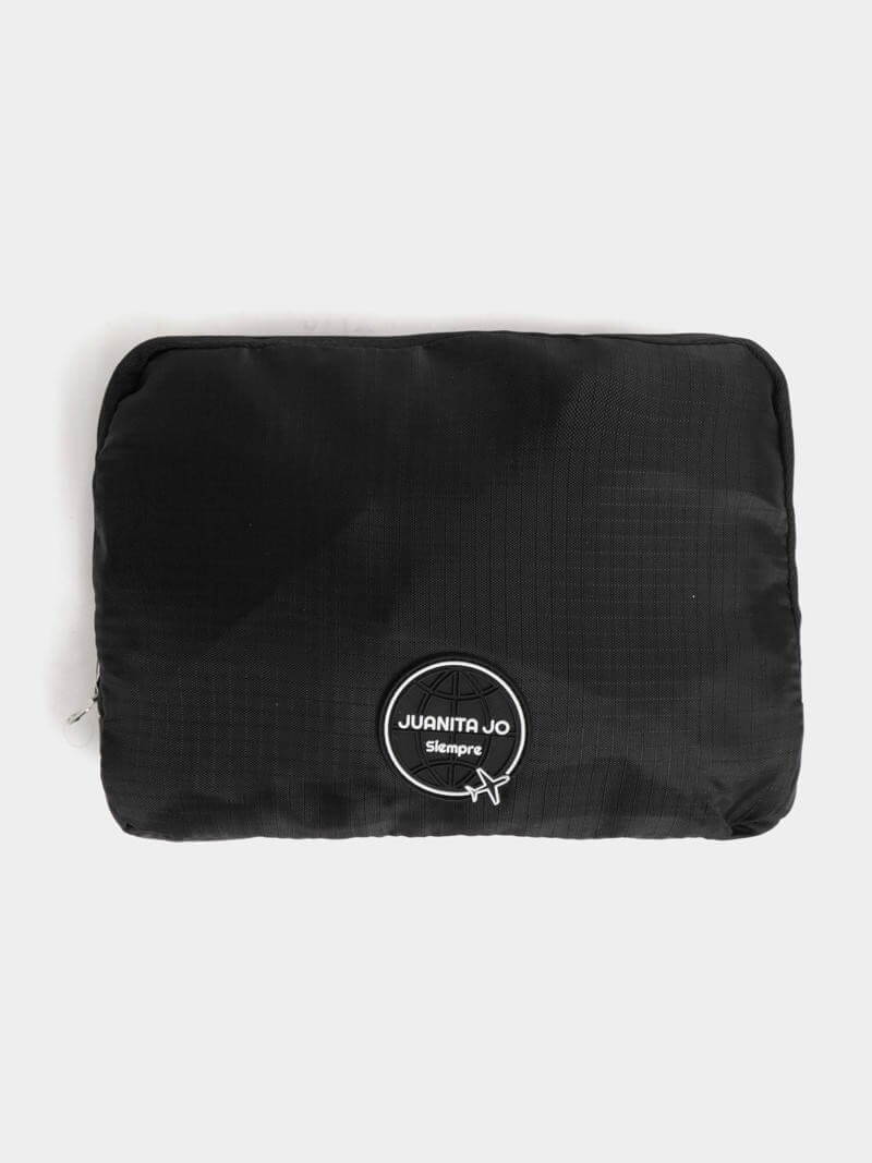 Bolso mediano plegable para viaje negro Minimax