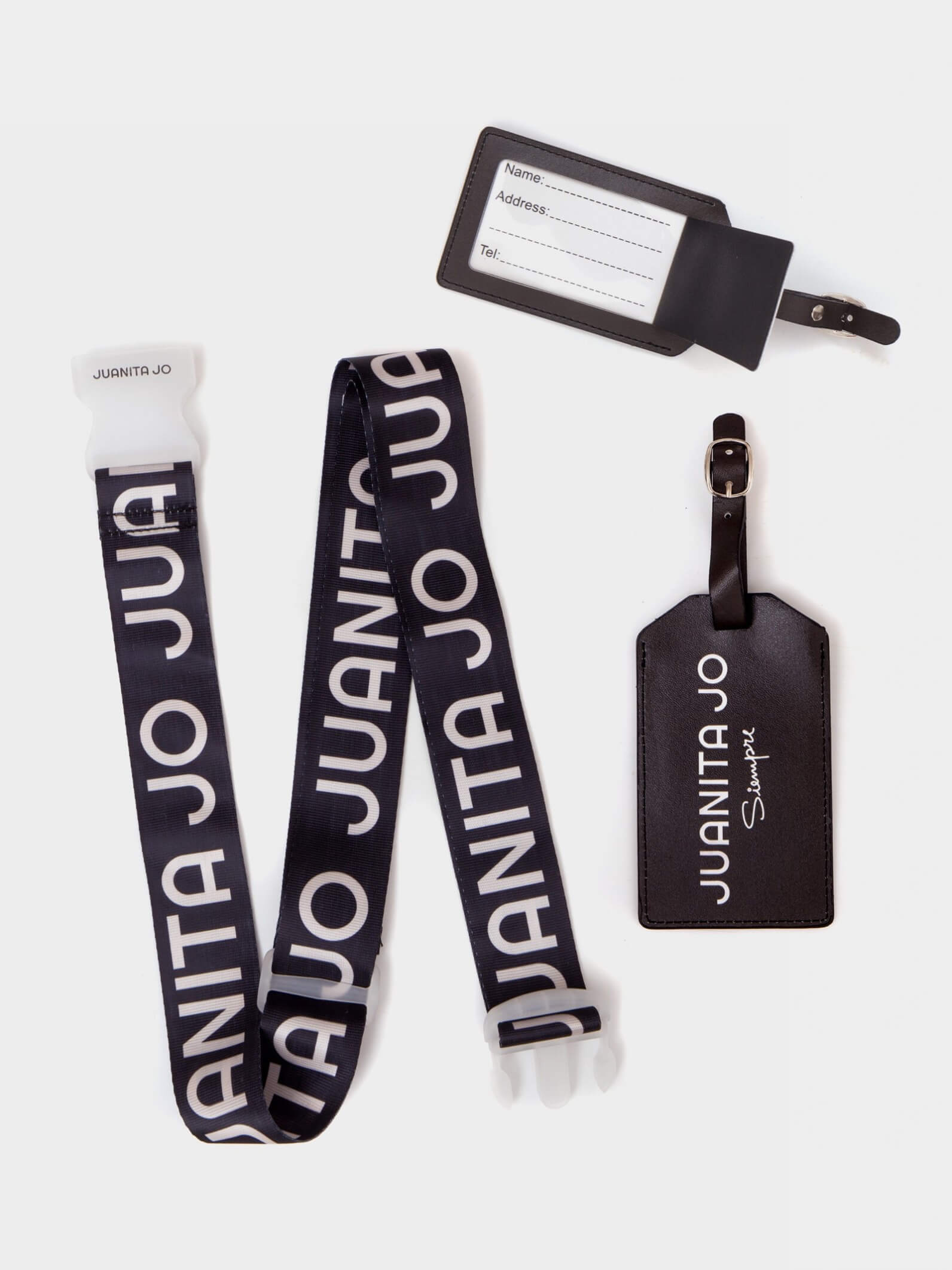 Kit de viaje para valija negro