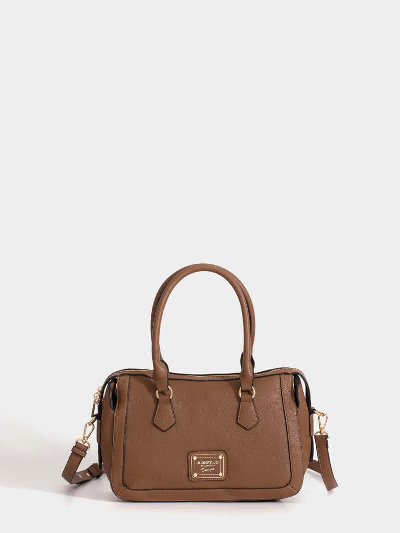 Cartera mediana marrón Aurora