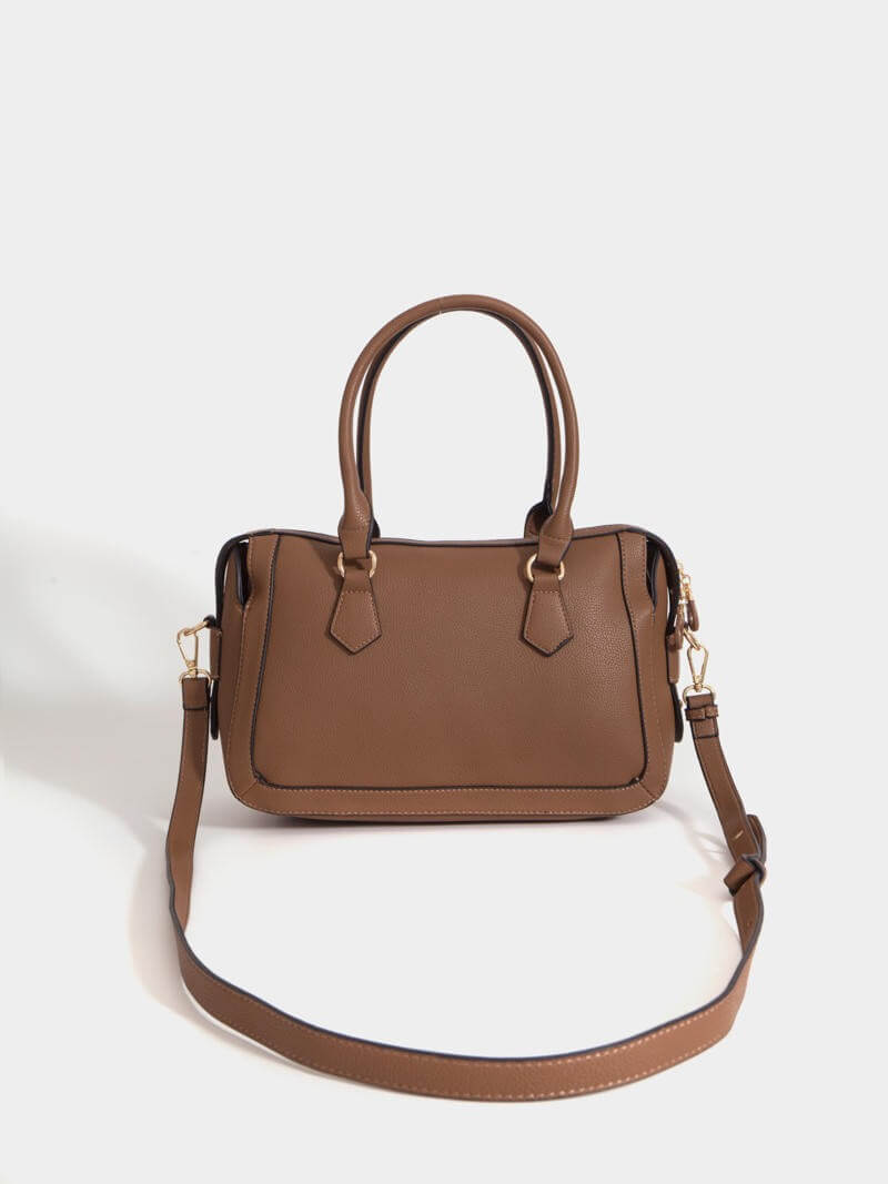 Cartera mediana marrón Aurora