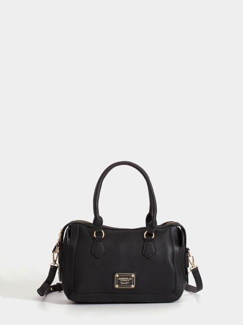 Cartera mediana negra Aurora