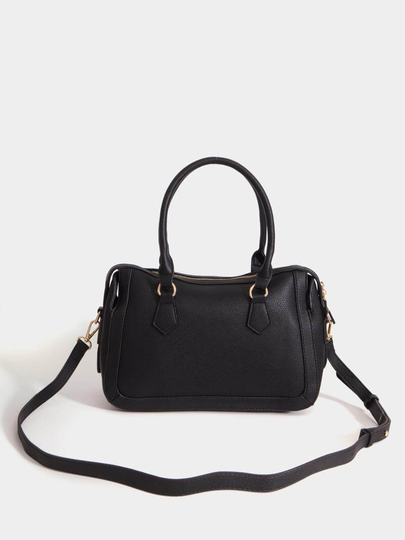 Cartera mediana negra Aurora