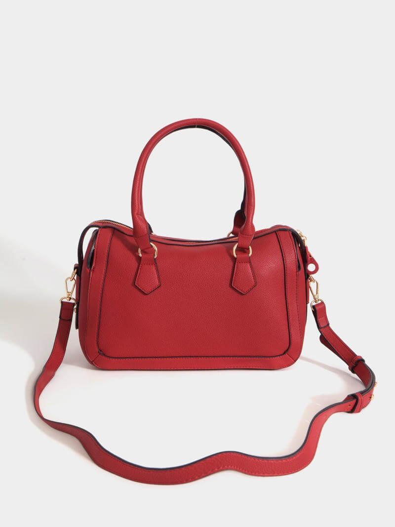 Cartera mediana roja Aurora