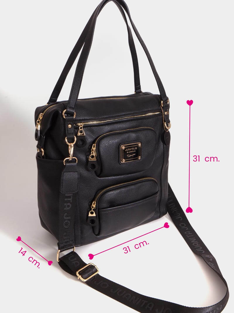 Shopping bag negra Úrsula