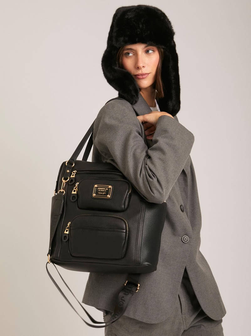 Shopping bag negra Úrsula