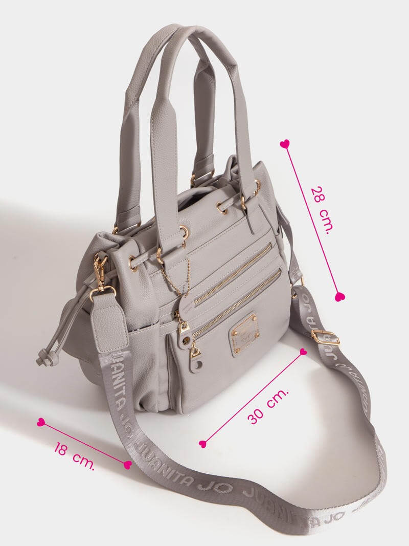 Cartera gris Amparo