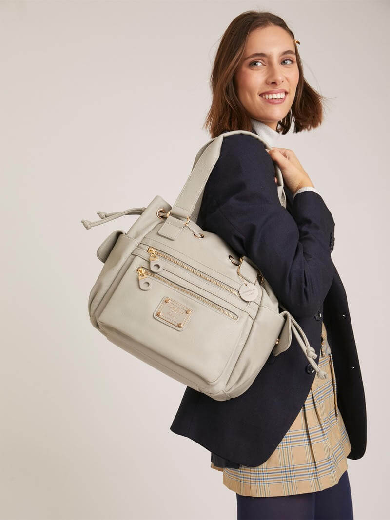 Cartera gris Amparo