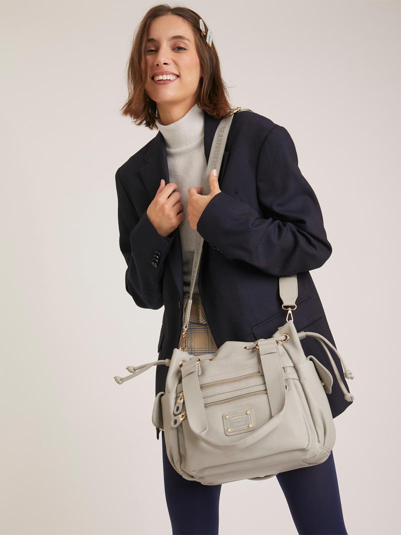 Cartera gris Amparo