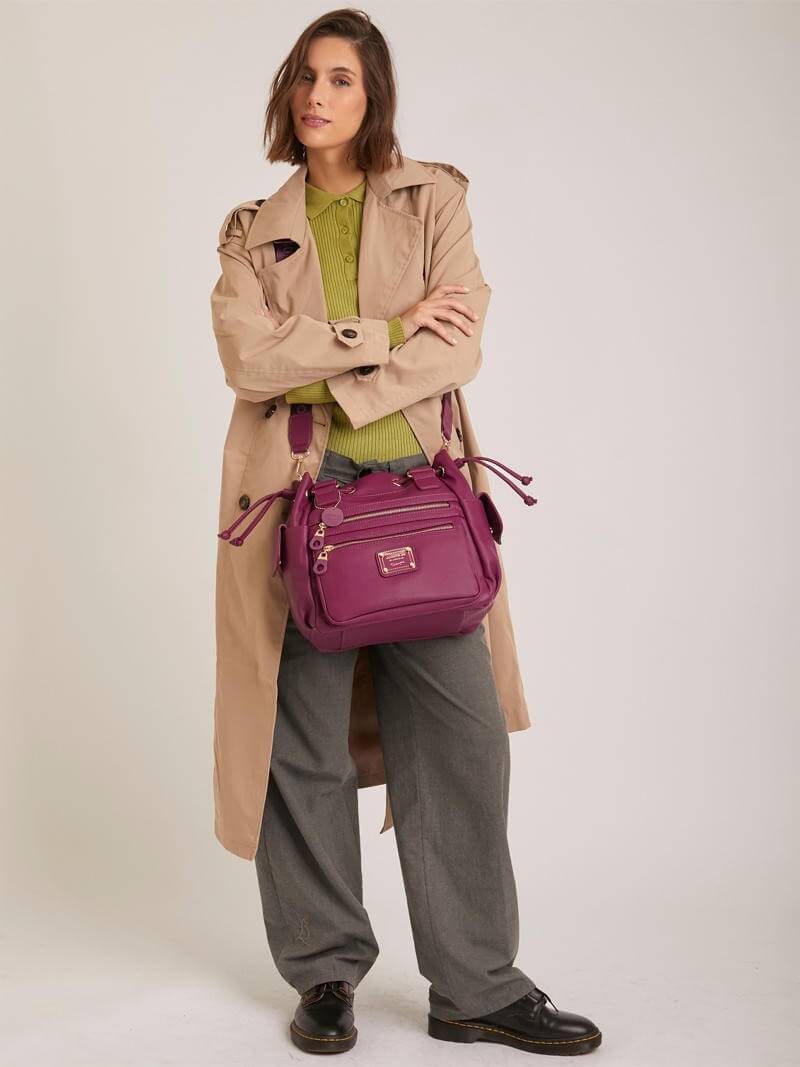 Cartera berenjena Amparo