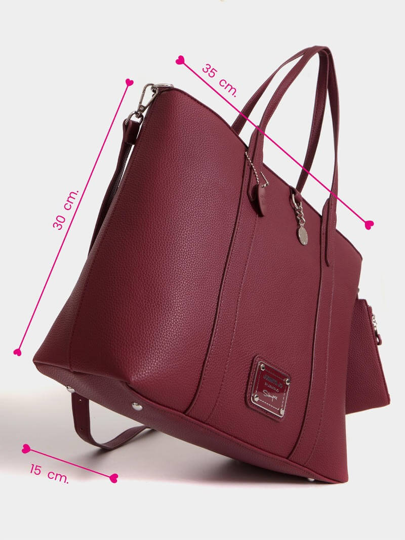 Cartera bordó Renata