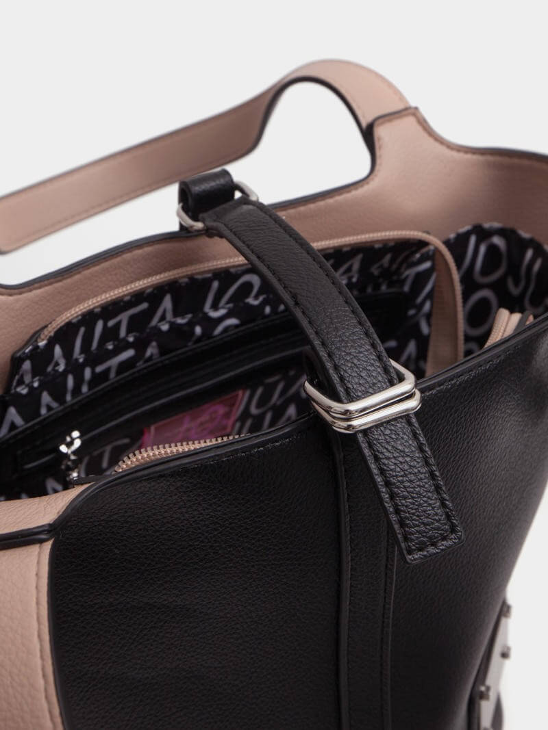 Cartera mediana negra Marta