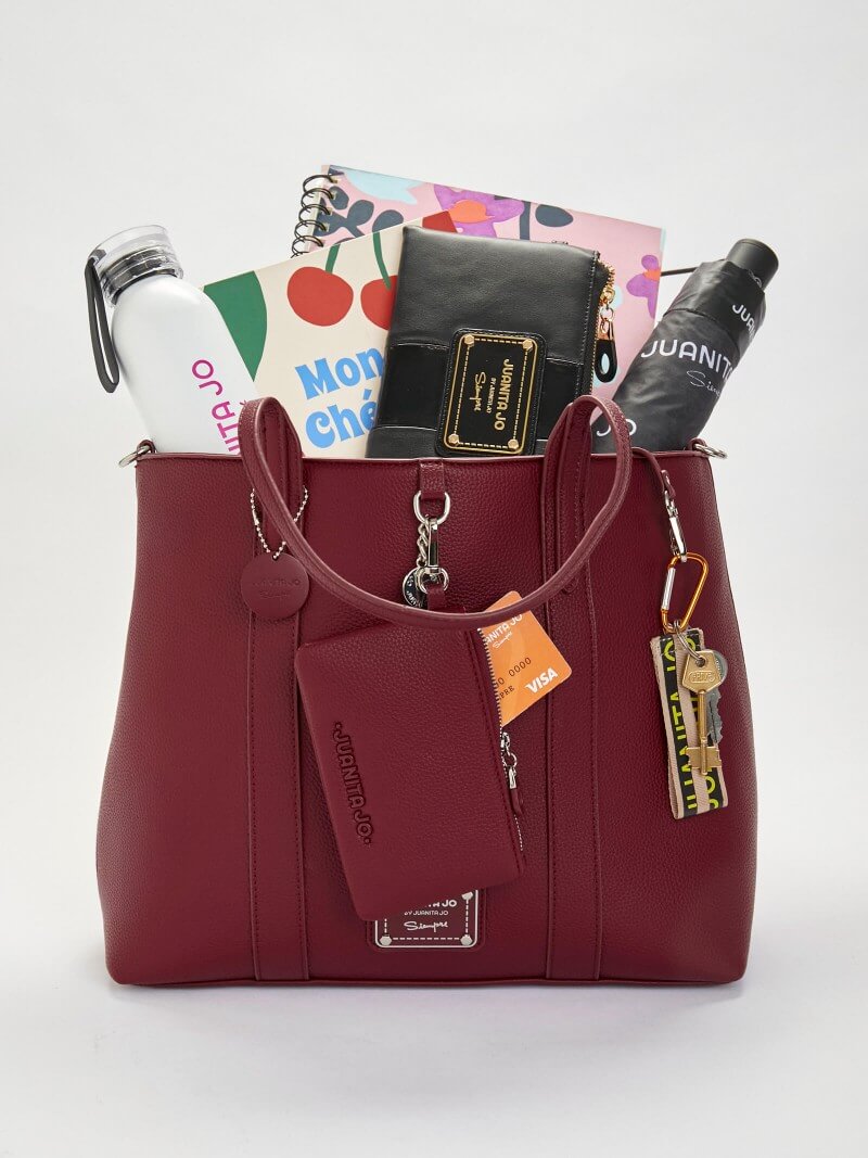 Cartera bordó Renata