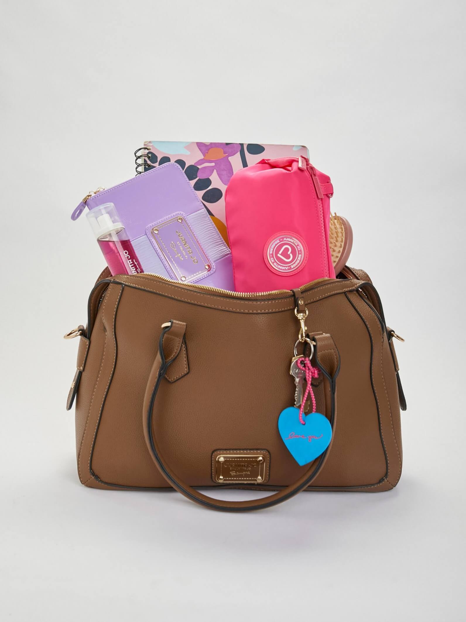 Cartera marrón Aurora