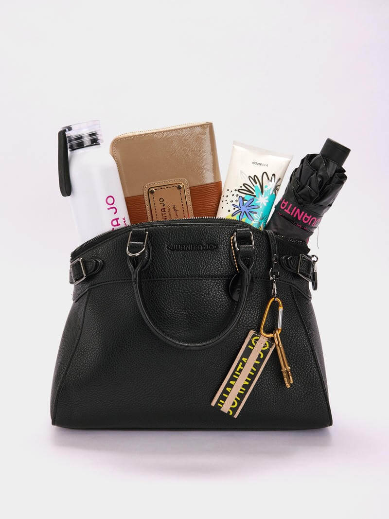 Cartera de mano negra Dallas