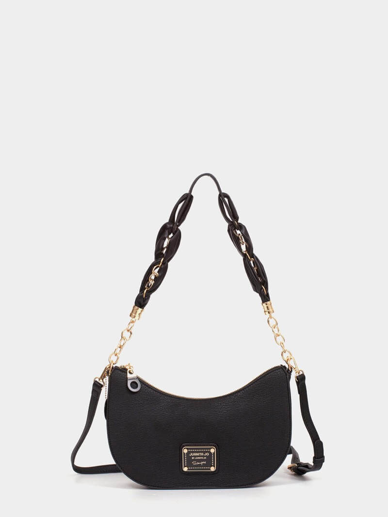 Cartera de hombro negra Agos