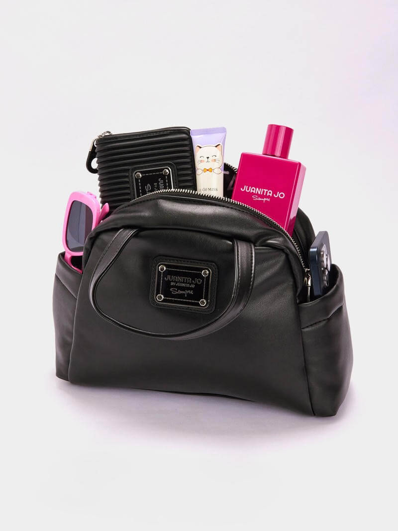 Cartera de mano negra Turín
