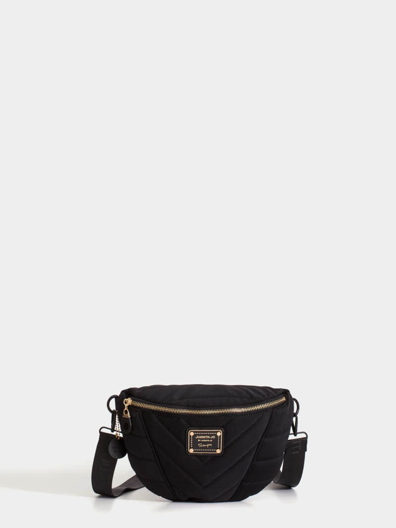 Bandolera y riñonera negra Ivy