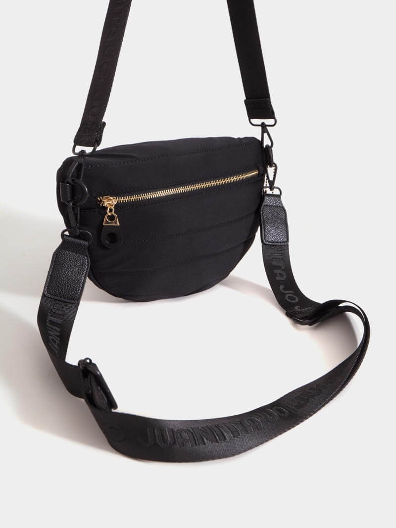 Bandolera y riñonera negra Ivy