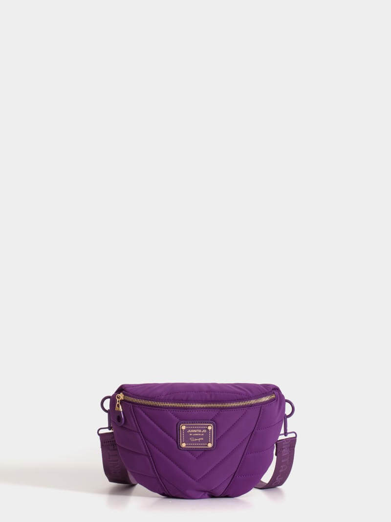 Bandolera y riñonera violeta Ivy