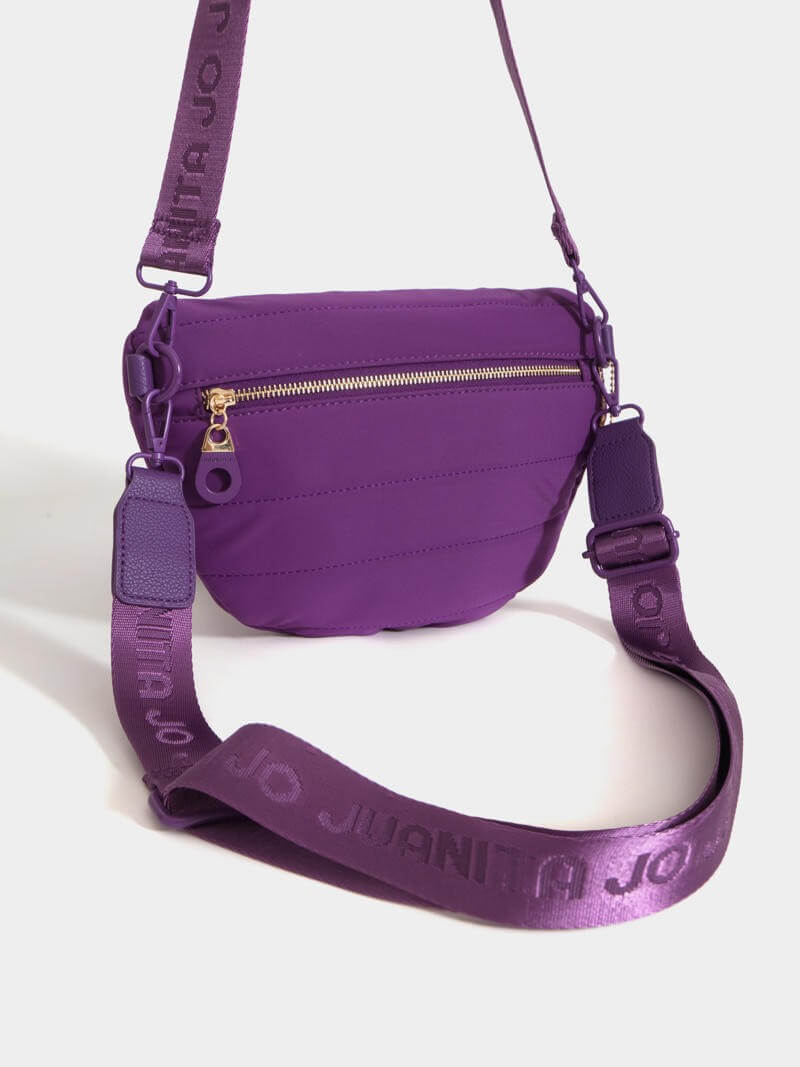 Bandolera y riñonera violeta Ivy