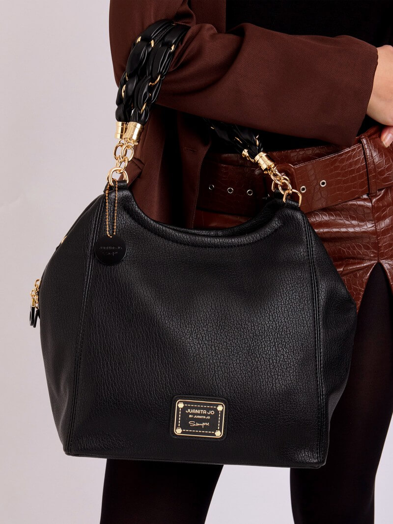 Cartera negra Agos