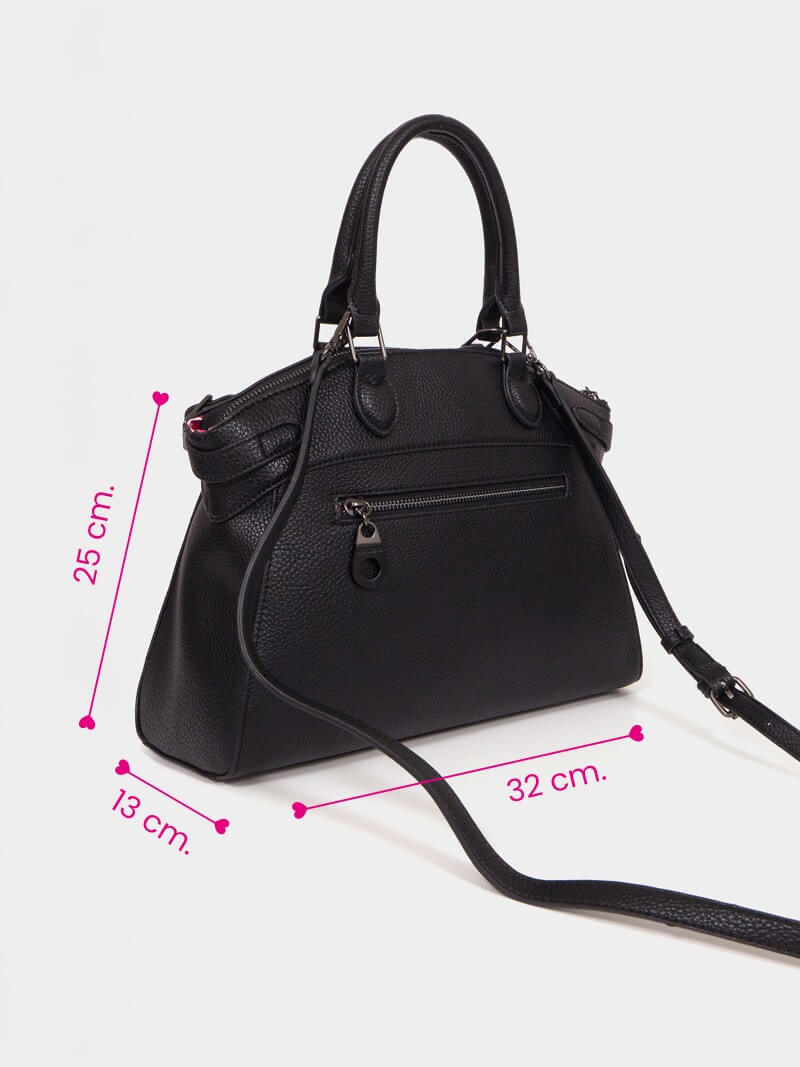 Cartera de mano negra Dallas