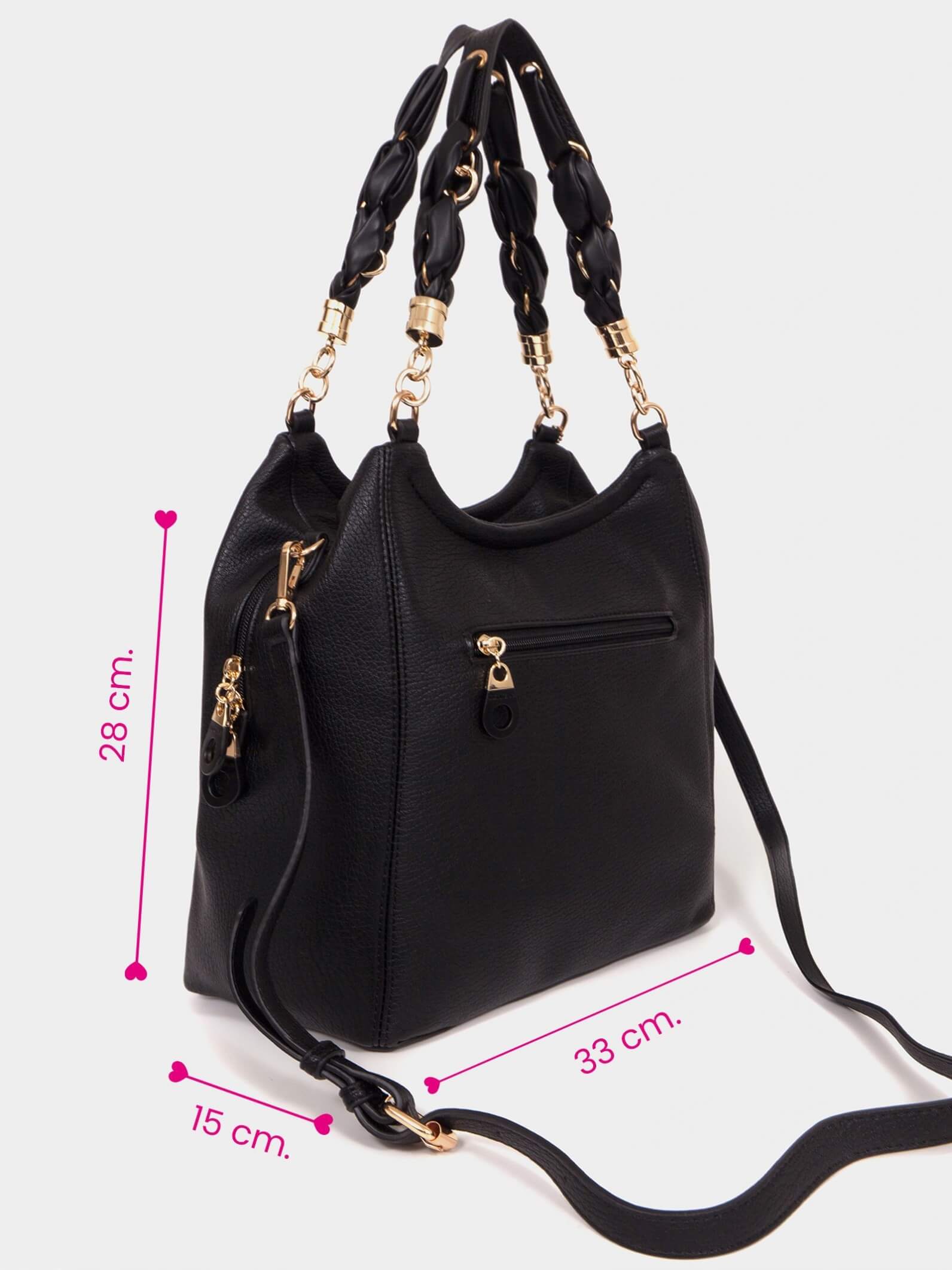 Cartera negra Agos