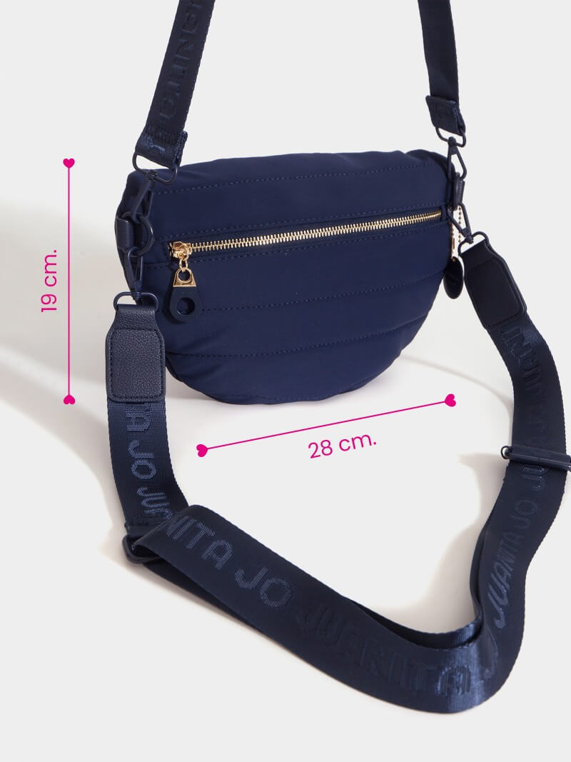 Bandolera y riñonera azul Ivy