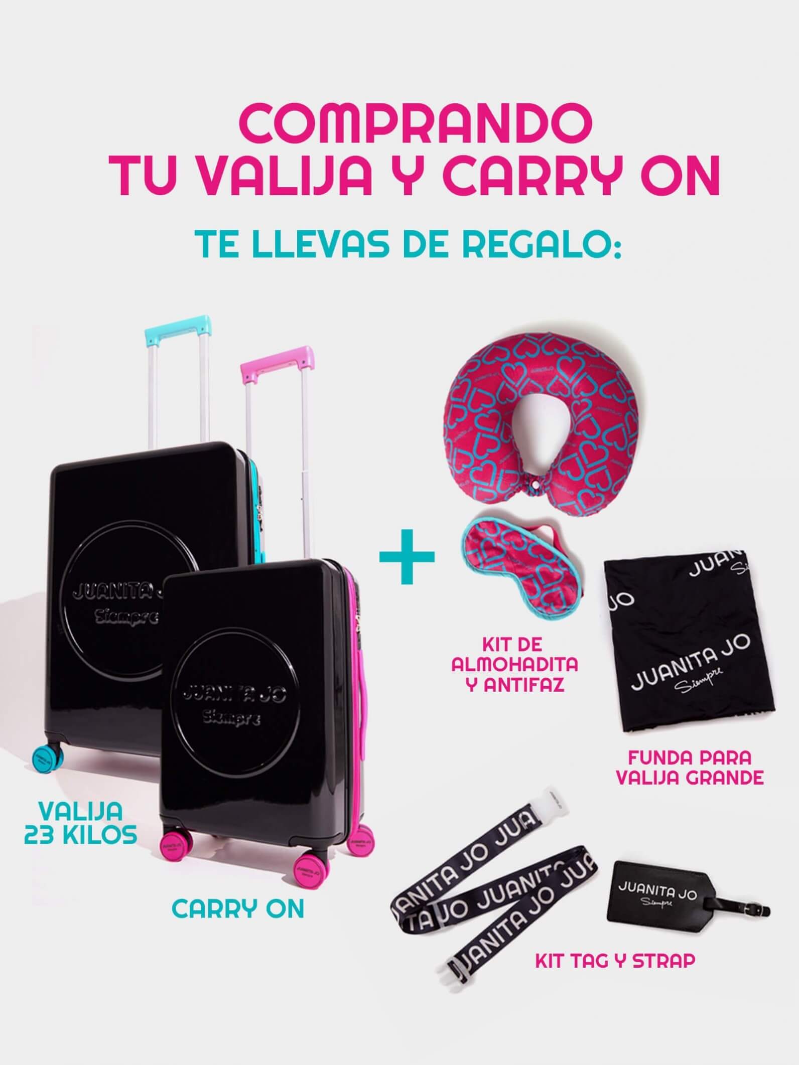 Valija Carry on de 15 Kilos negro