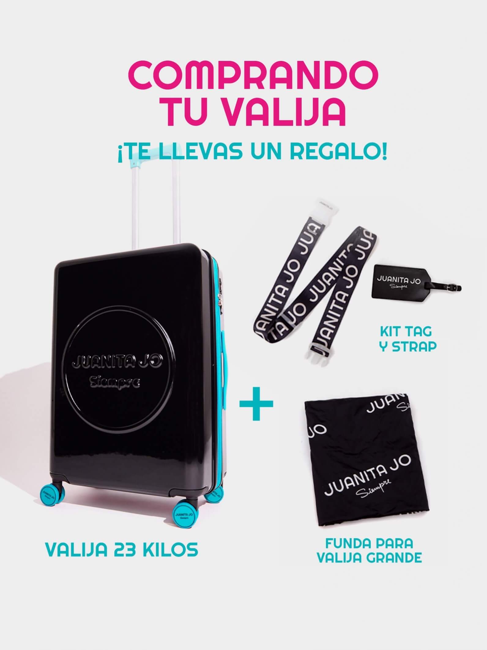 Valija fucsia de 23 kilos