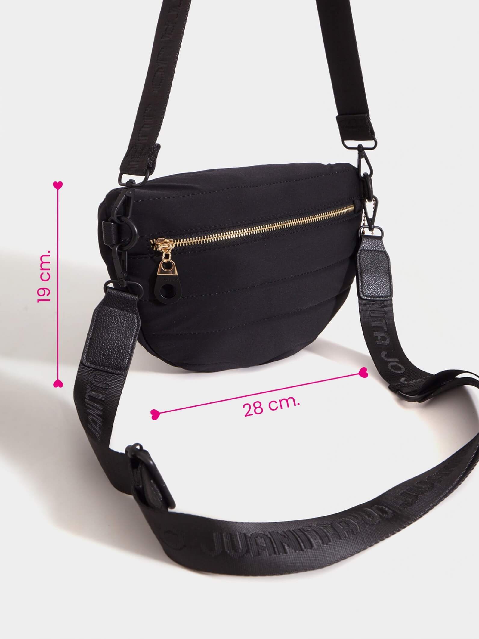 Bandolera y riñonera negra Ivy
