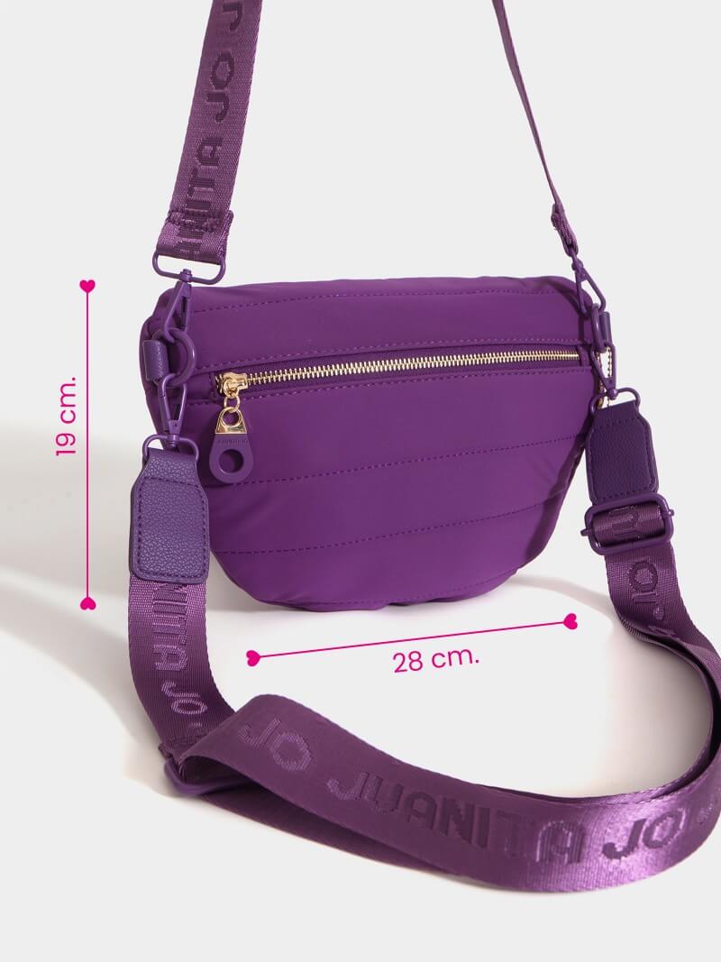 Bandolera y riñonera violeta Ivy