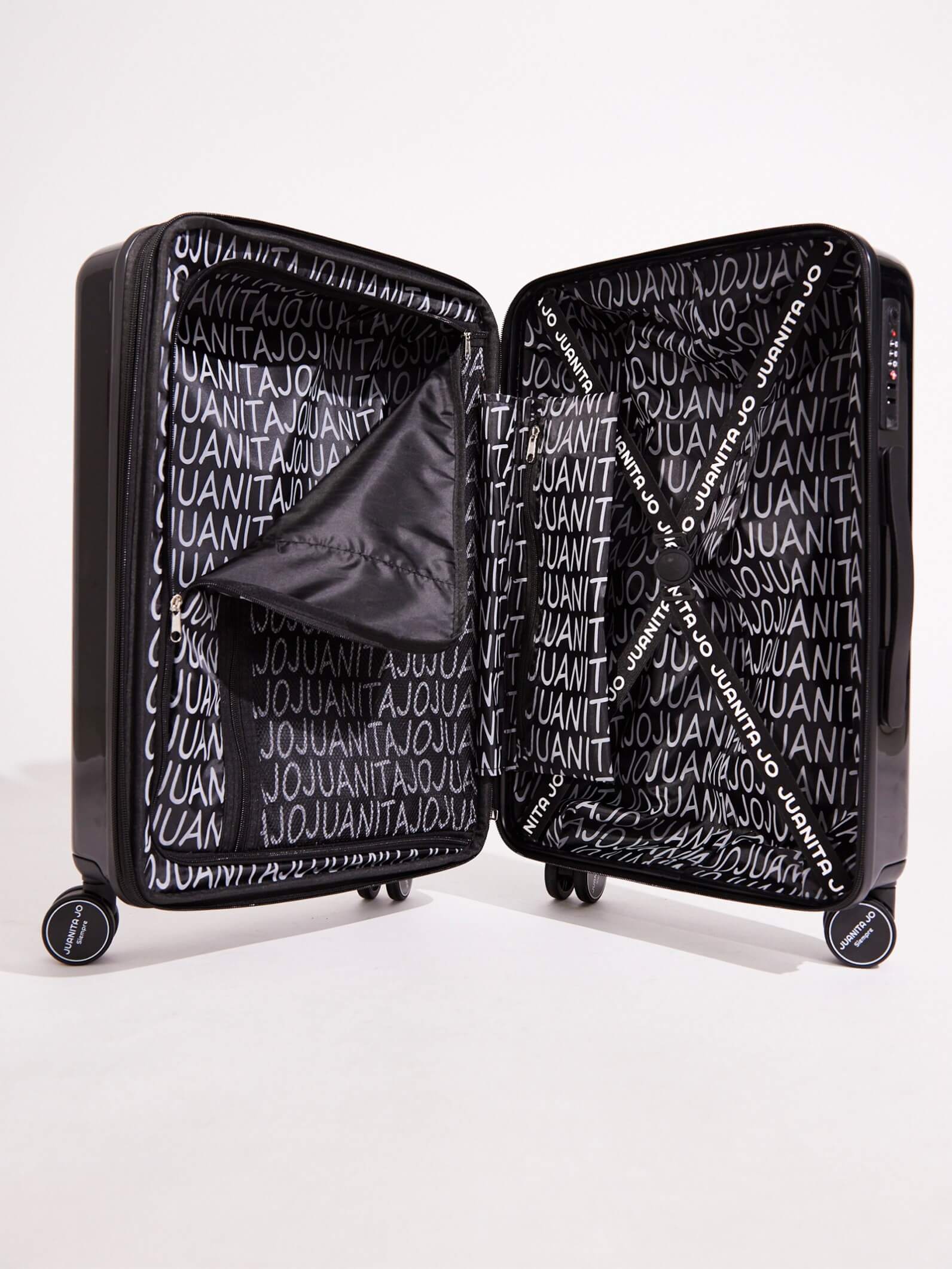 Set Valija de 23 kilos y carry on de 15 kilos Negro + kit de viaje de regalo
