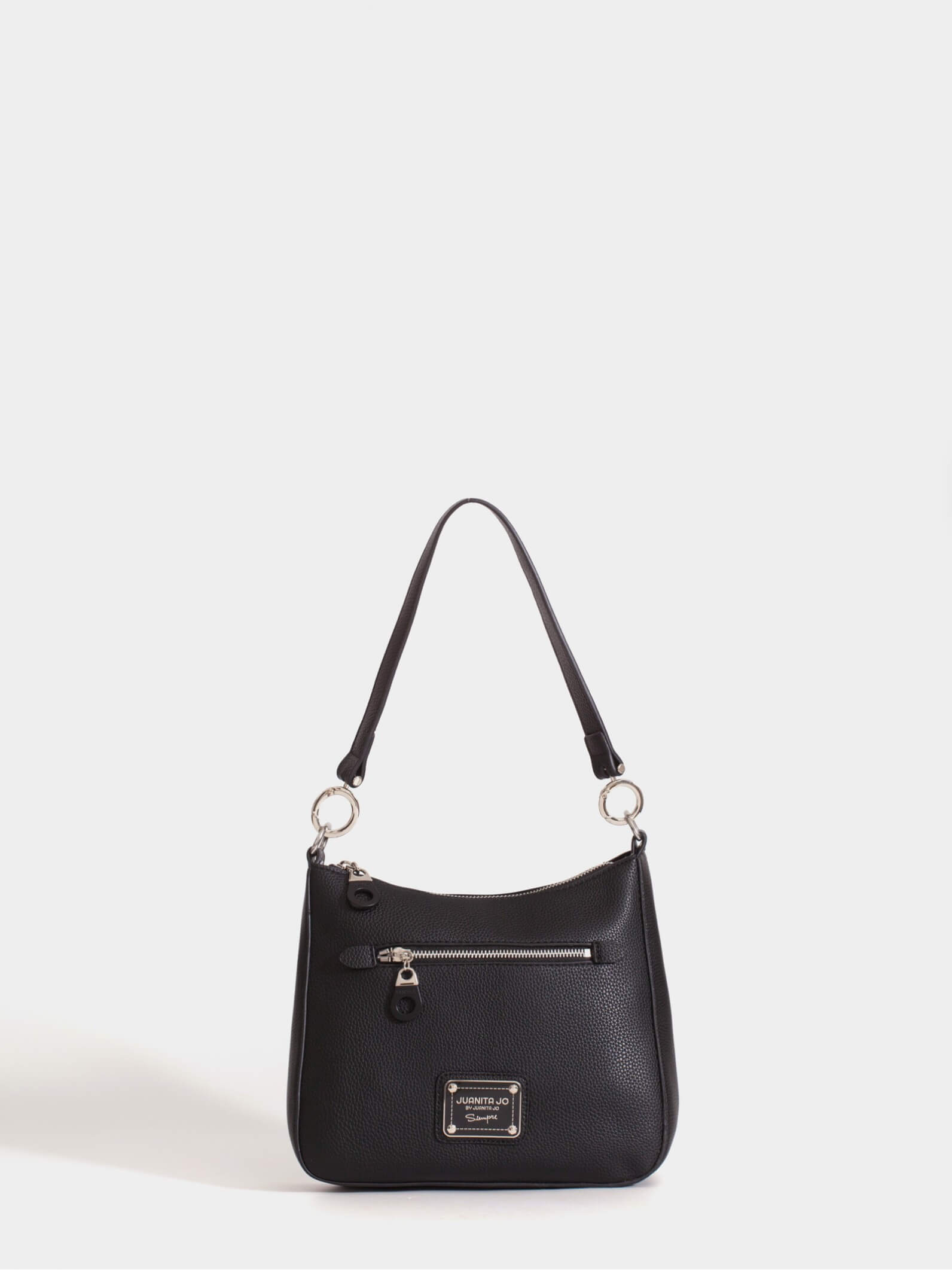 Cartera de hombro negra Milán