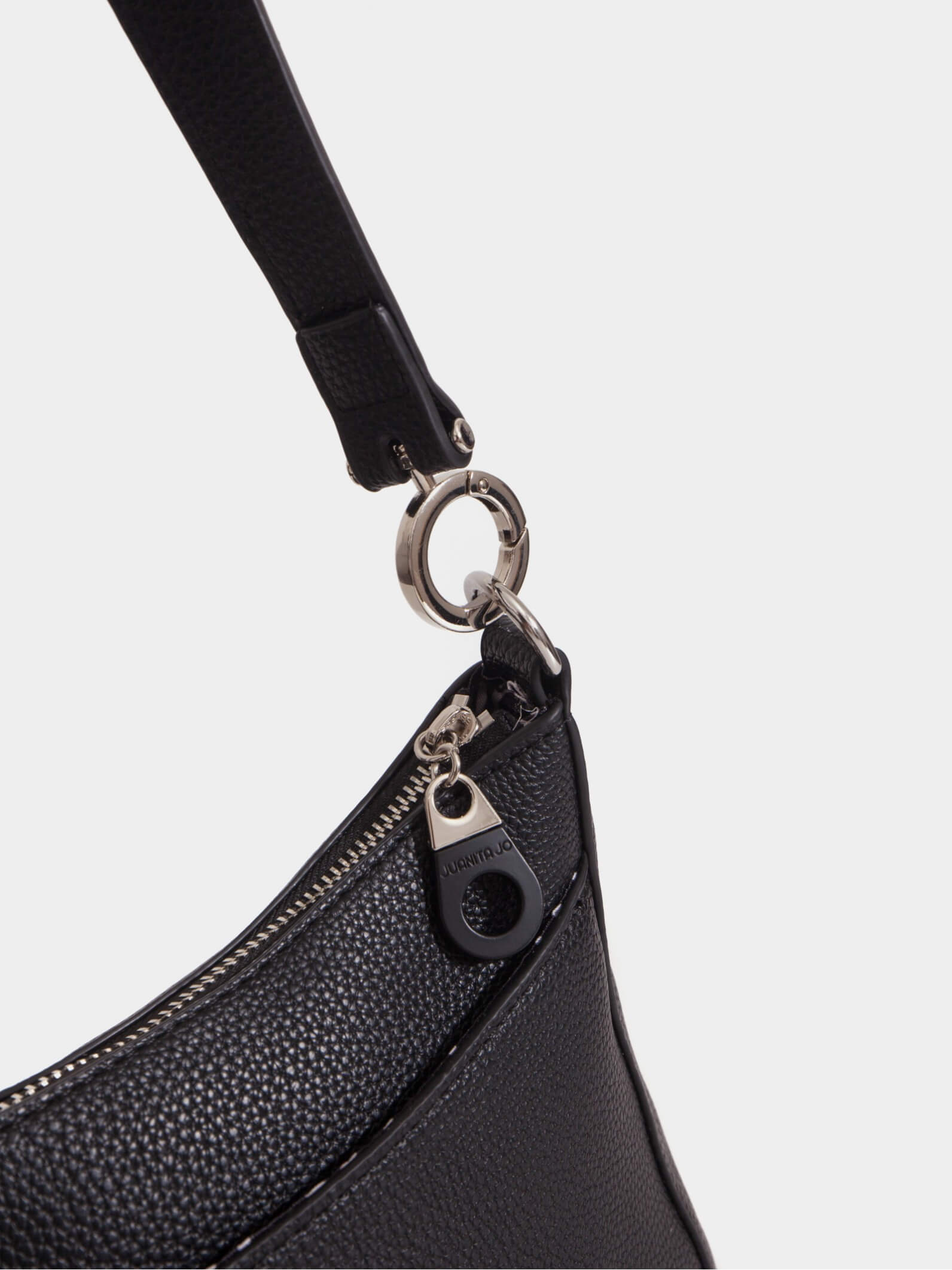 Cartera de hombro negra Milán
