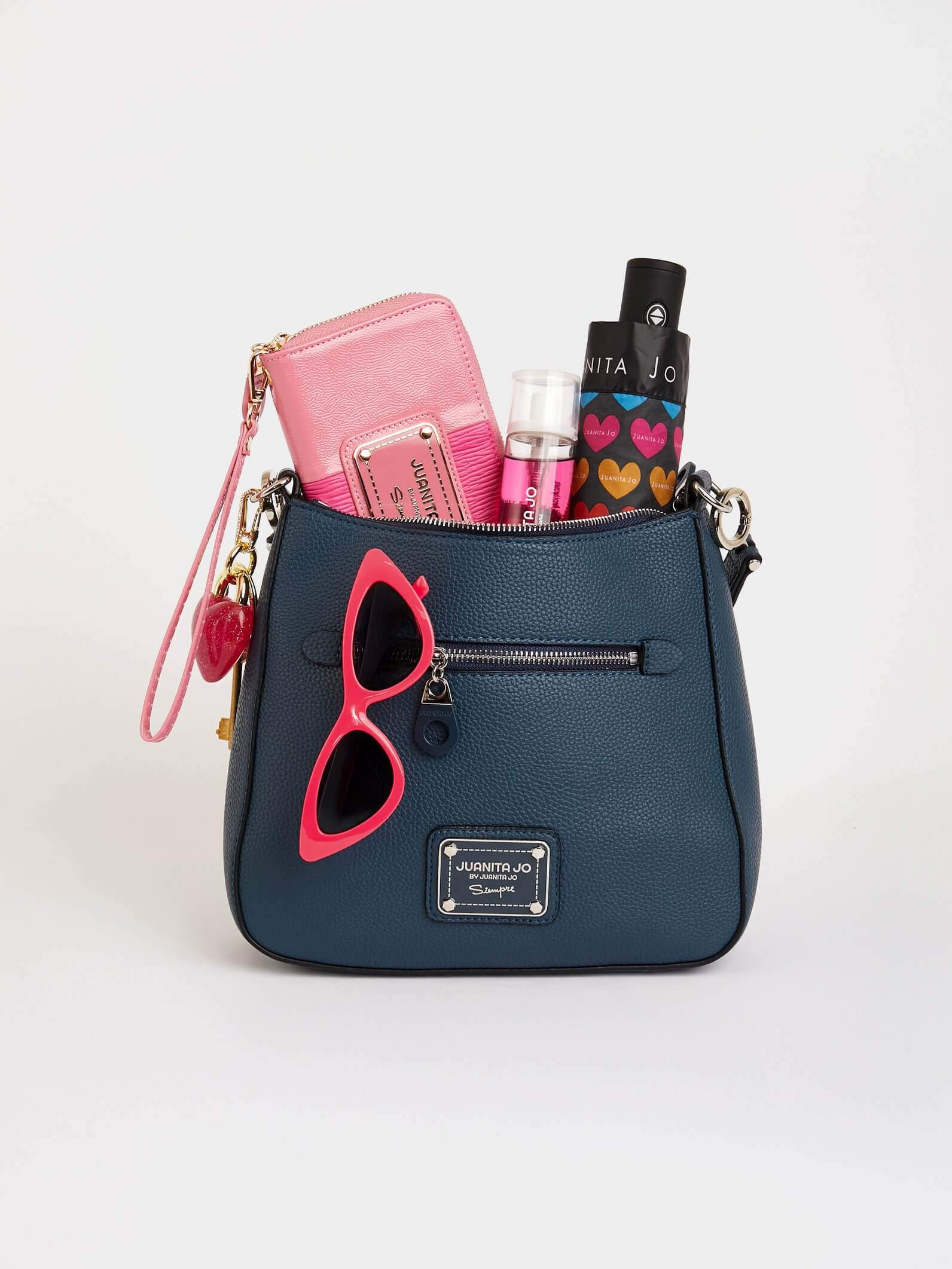 Cartera de hombro azul Milán
