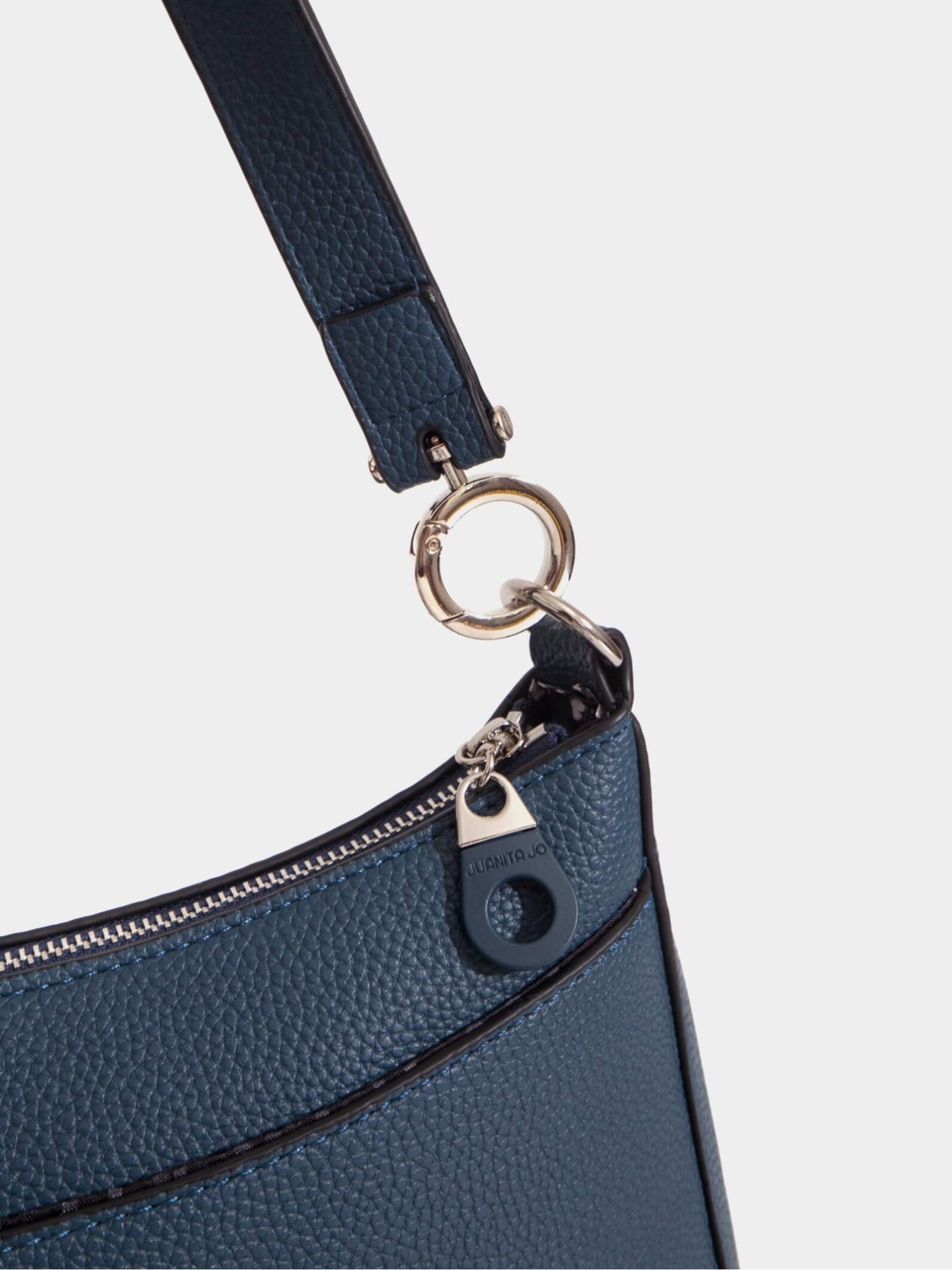 Cartera de hombro azul Milán