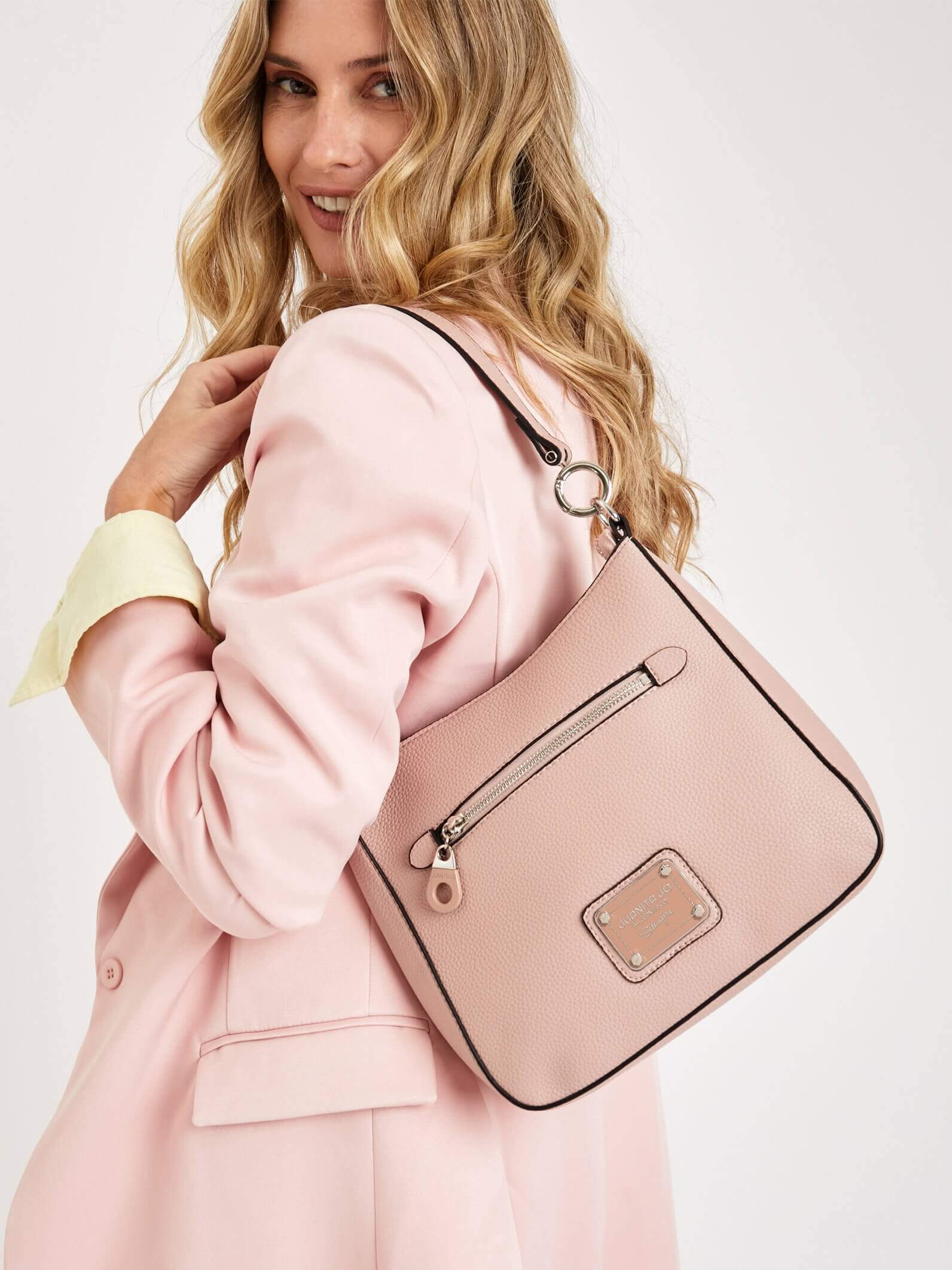 Cartera de hombro rosa Milán