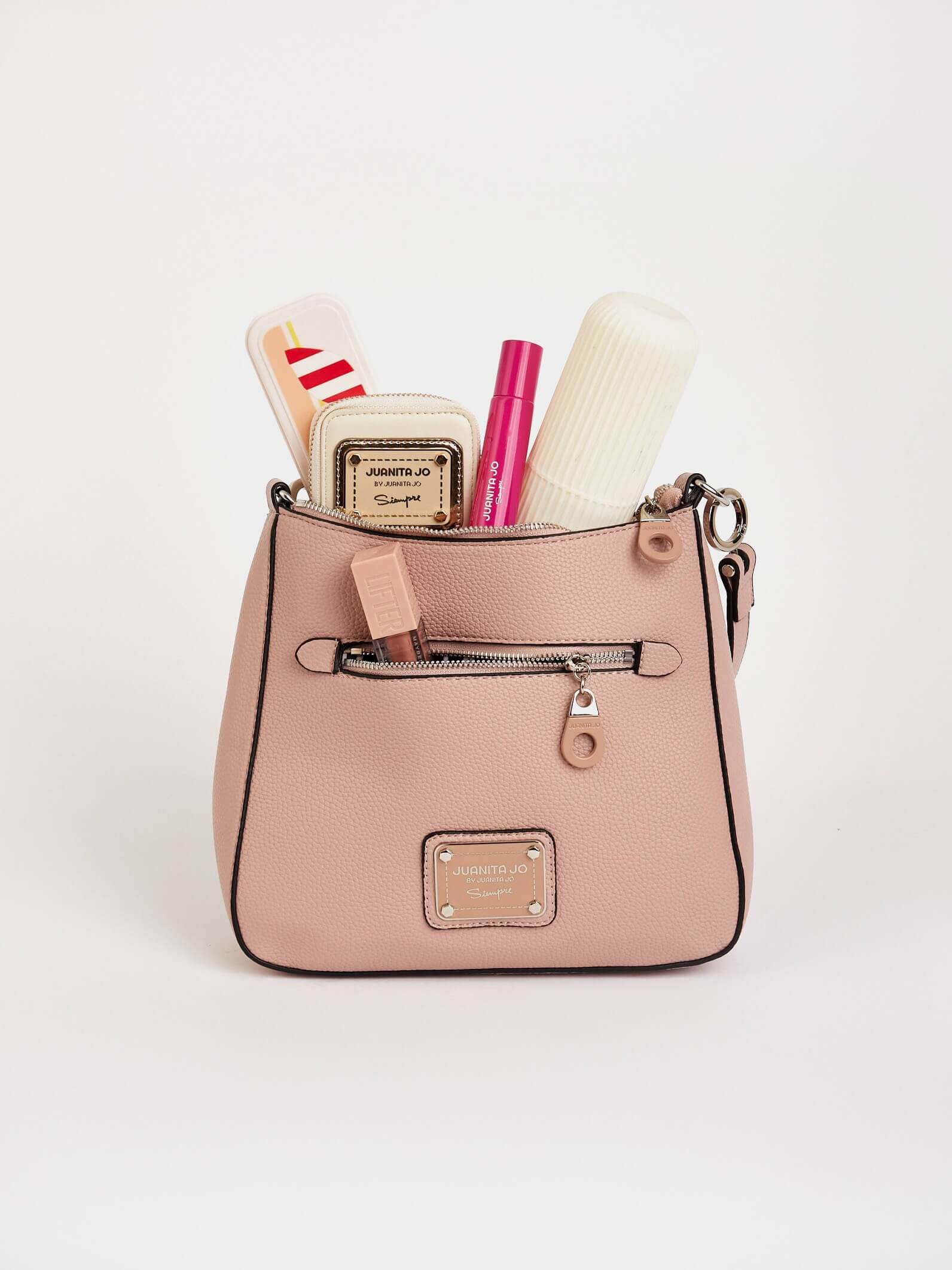 Cartera de hombro rosa Milán